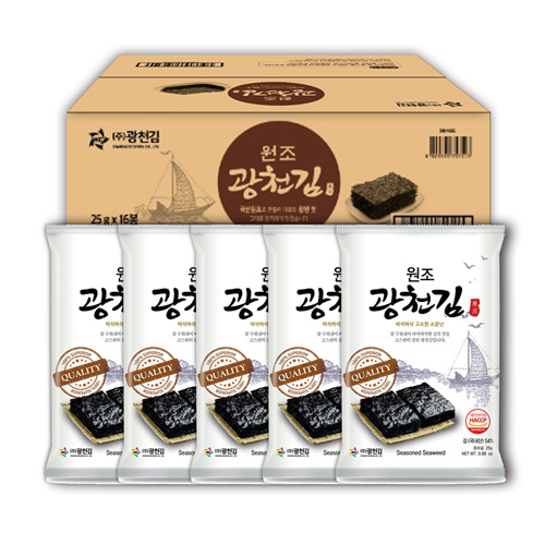 [원조광천김] 전장김 25g 16봉