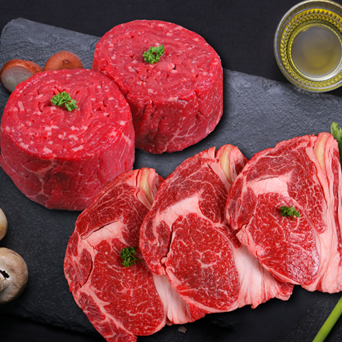 [1등급 횡성한우] 불고기300g+등심200g (스킨포장)