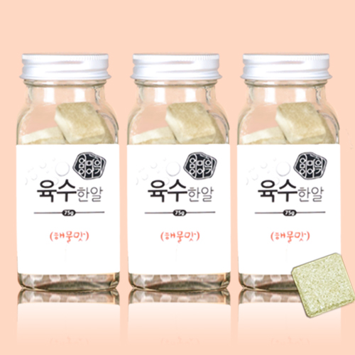 육수한알 해물육수3g 25알 3병