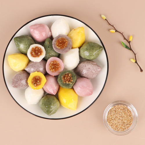 [달그래]오색깨송편 500g