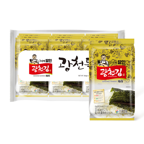 [자연의향기]특가 3대째달인광천재래김(도시락 72봉)